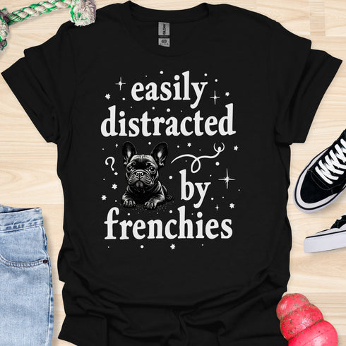 Easily distracted by frenchies - V12 - The Stars T-Shirt